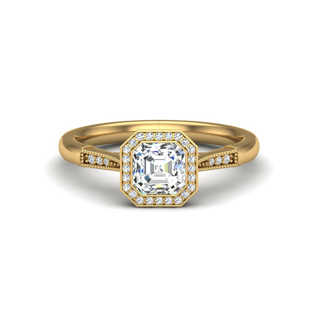 Izabelle Halo Engagement Ring